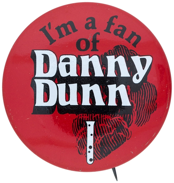 “I’M A FAN OF DANNY DUNN” KID’S BOOKS LITHO PROMO BUTTON.