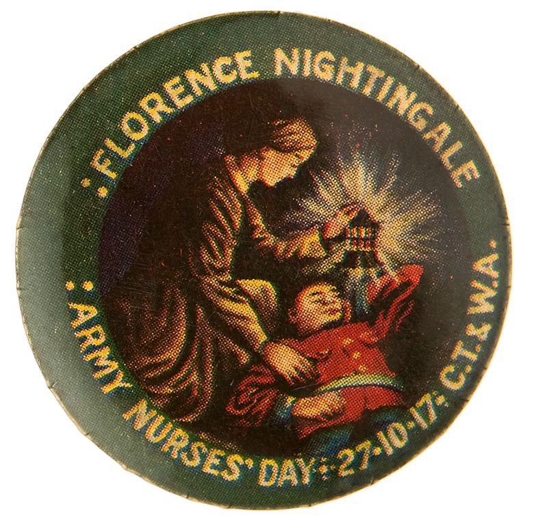 WW1 Australian Button w/ Florence Nightingale