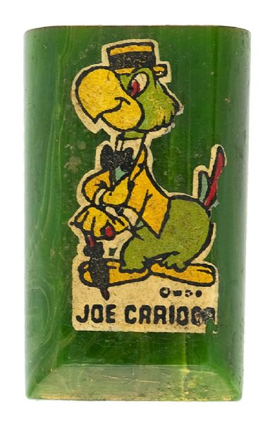 JOSE CARIOCA RARE SHAPE CATALIN PLASTIC DISNEY PENCIL SHARPENER.