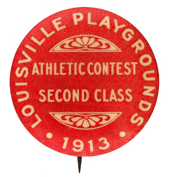 EARLY SOCIAL MOVEMENT FOR CHILDREN’S WELFARE  “PLAYGROUNDS” BUTTON.
