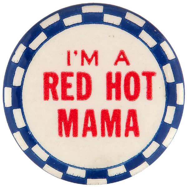 JOHNSON SMITH FAMOUS NOVELTY SUPPLY HOUSE 1930s SUGGESTIVE SLOGAN BUTTON.