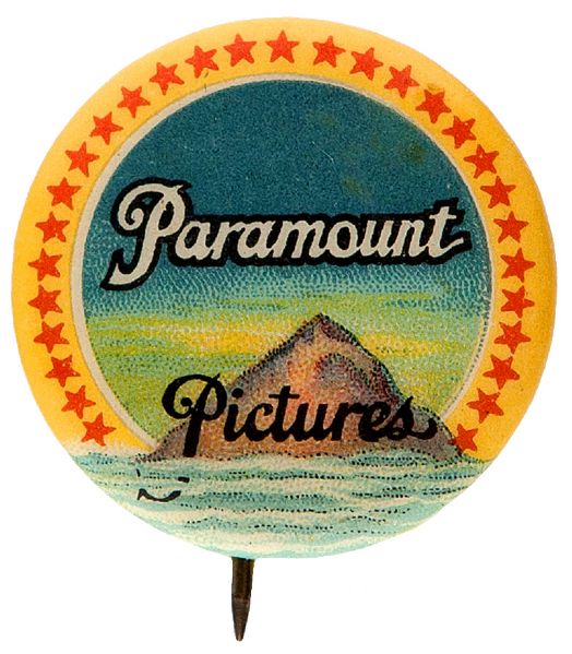 PARAMOUNT PICTURES 1930s STUDIO  LOGO  BUTTON.