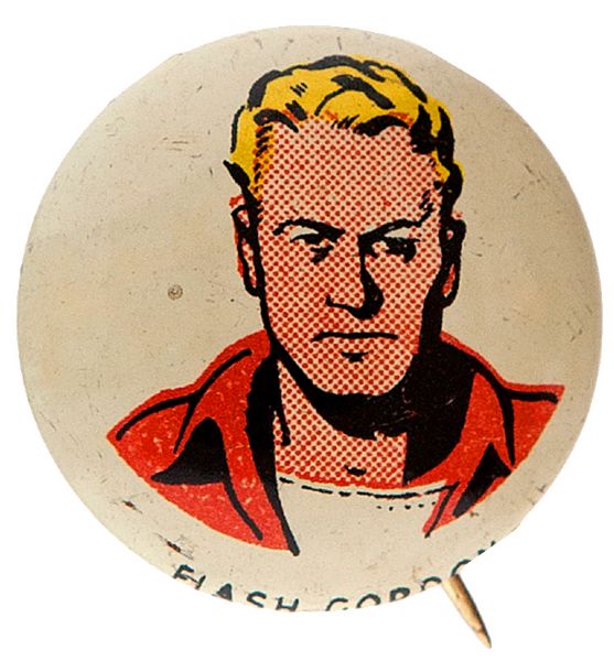 KELLOGG'S PEP FLASH GORDON CHARACTER BUTTON FROM 1945-46 SET OF 86.