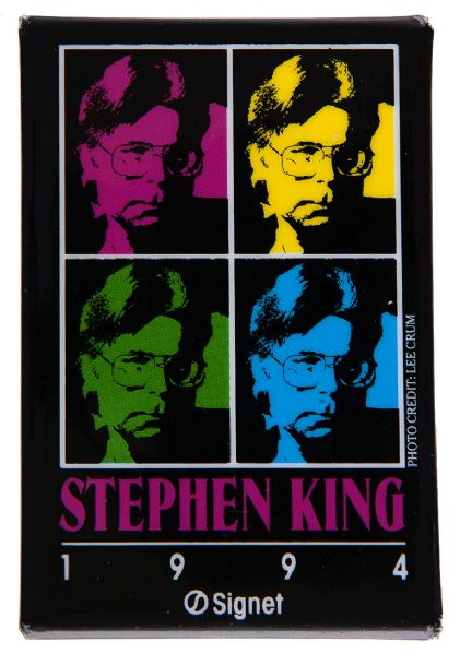 STEPHEN KING 1994/SIGNET BOOK PROMOTION BUTTON.