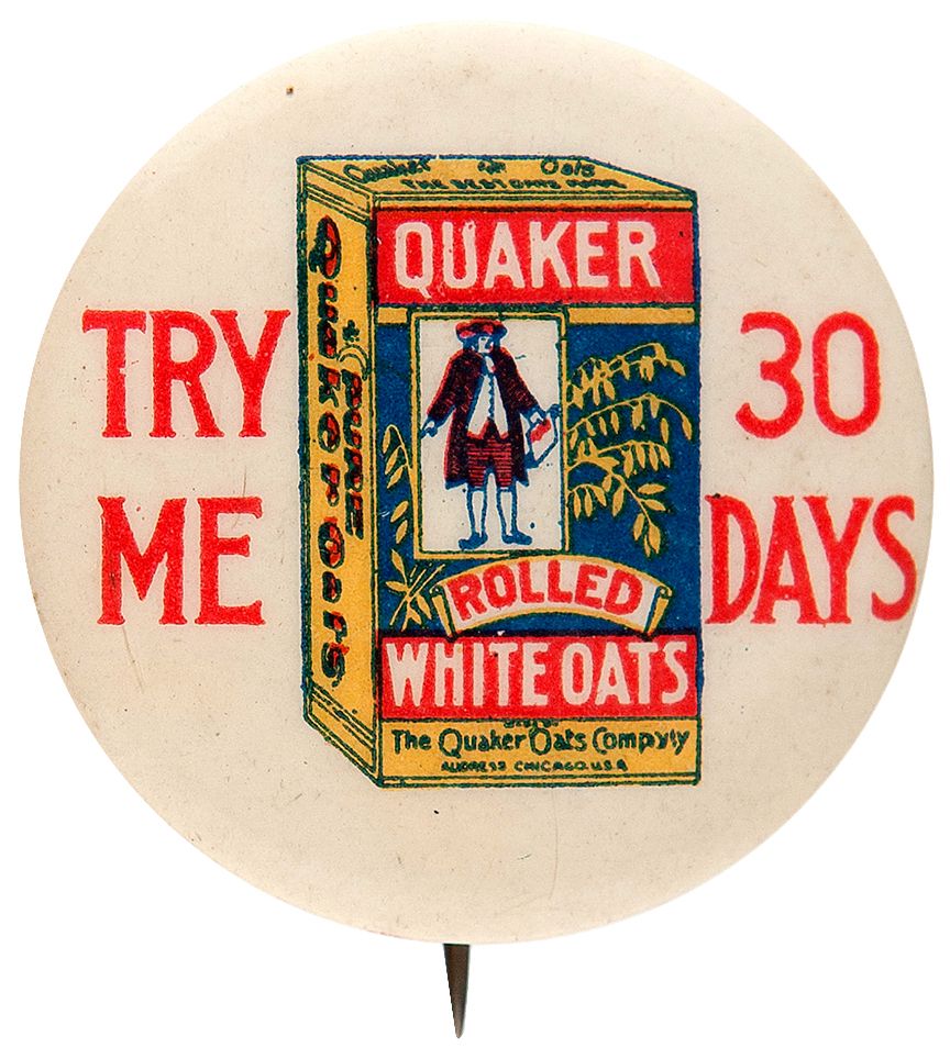 Quaker Oats Button