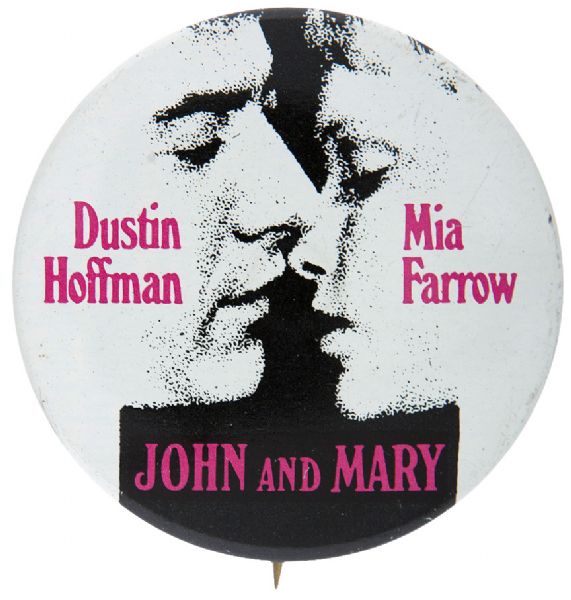 BUTTON FOR JOHN AND MARY A 1970 FILM THAT STARRED DUSTIN HOFFMAN & MIA FARROW.