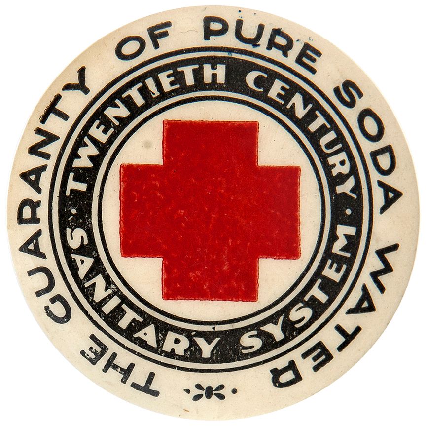 Guaranty of Pure Soda Water Button