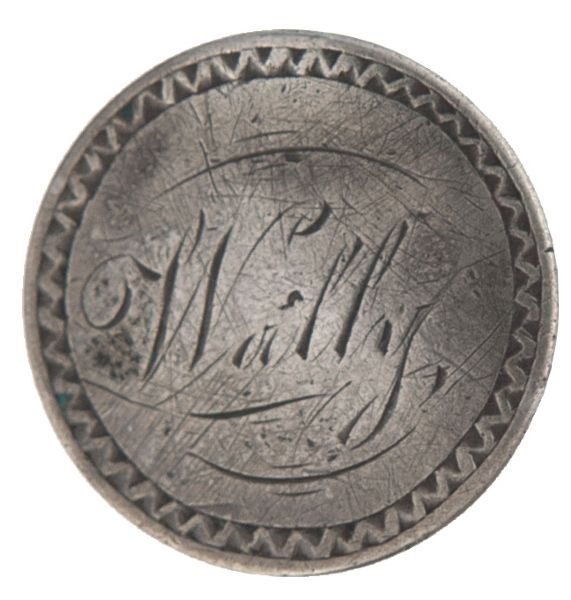 1841 LOVE TOKEN LIBERTY SEATED DIME “WALLY” STUD.