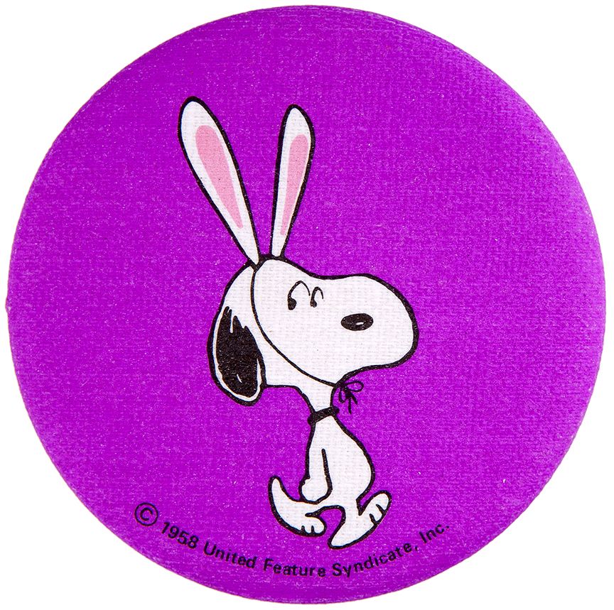 Item Detail - SNOOPY WEARS EASTER BUNNY EARS RARE FABRIC SURFACE